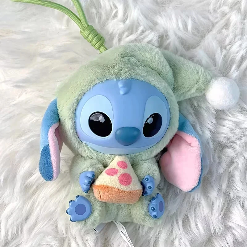 MINISO Original Disney Stitch Eat Some Thing Before Sleep Series caja ciega colgante muñecas lindas juguetes misteriosos regalos para niños y niñas