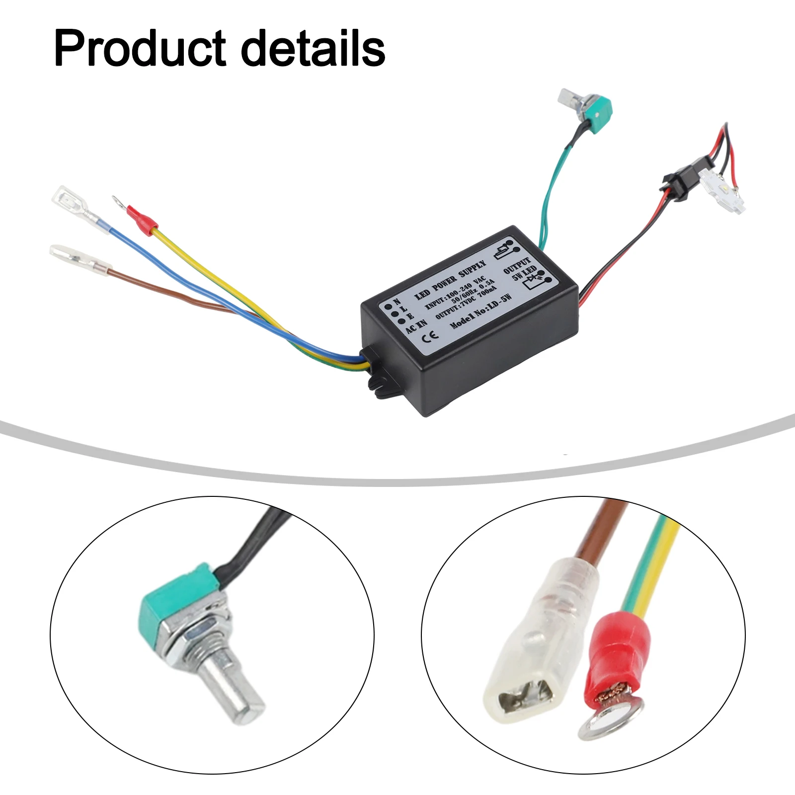 Microscope Power Source For 3W 5W LED Lamps With Built-in Dimming Power Supply Adjustable Current AC 100-240V