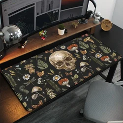 Mouse Pad Forest Magic Nature and skull Large Wicca Mousepad Desk Accessories Decor Cottagecore Mushroom Moon Desk Mat