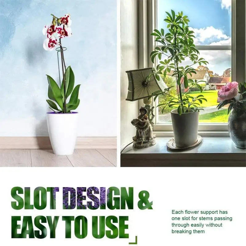 35/45/55cm Metal Plants Support Rods Garden Flower Stem Prevention Potted: Anti-dropping Device Reusable