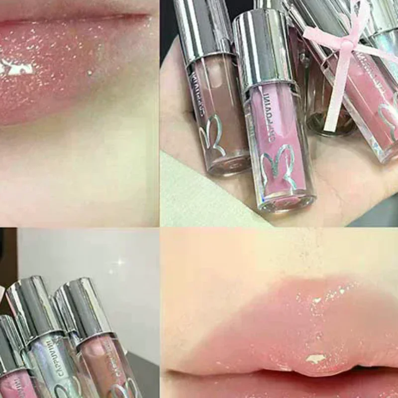 Cappuvini Glitter Lip Glaze Langdurige Glans Spiegelende Water Lipgloss Waterbestendig Volumegevende Lipstick Make-up Hydraterende Lip Tint