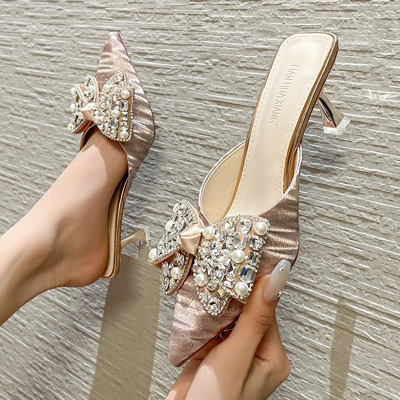 Borracha Roma Tecido casco saltos, sapatos baixos