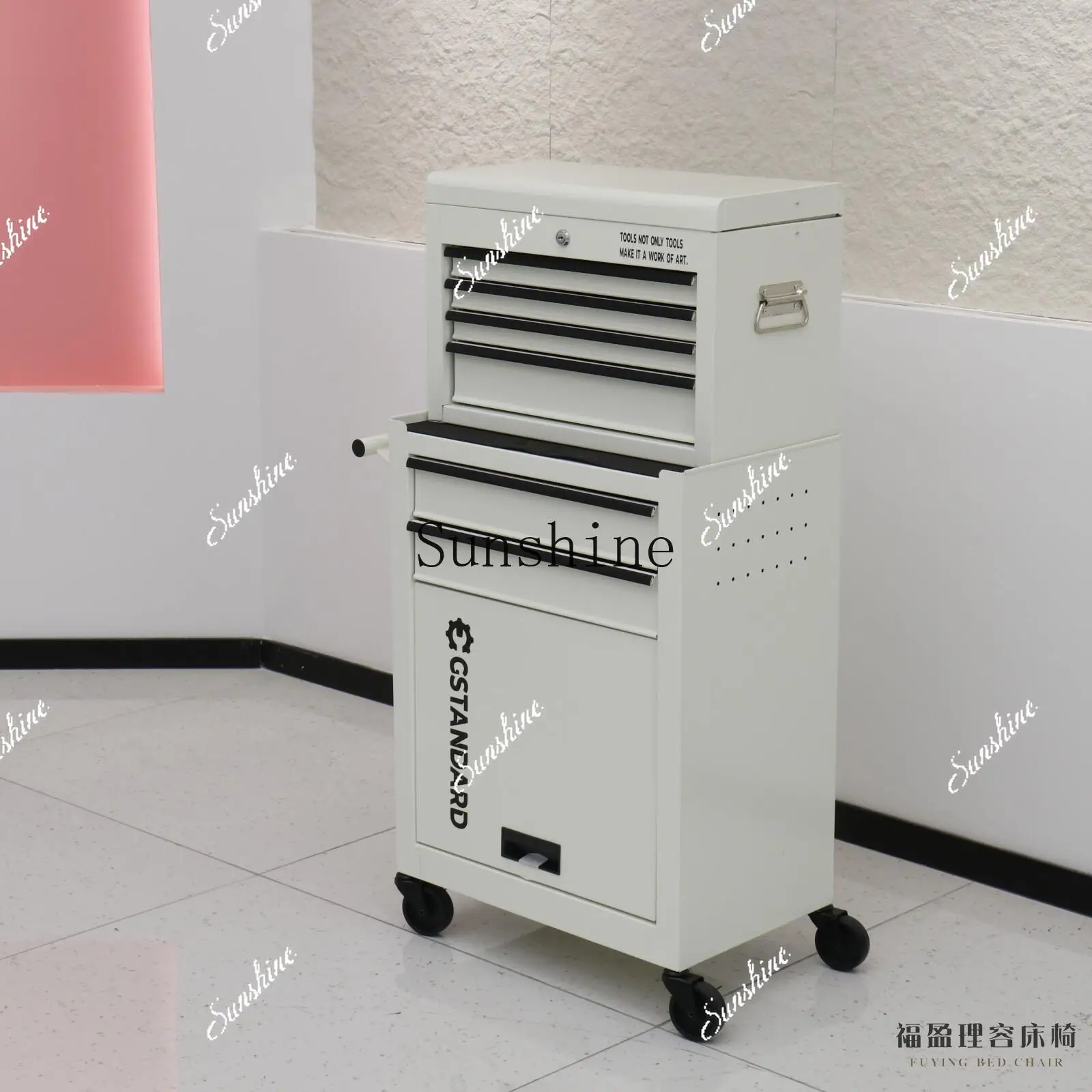 Barber shop perm and dye cart multi-layer rack multi-functional tool cart  TF