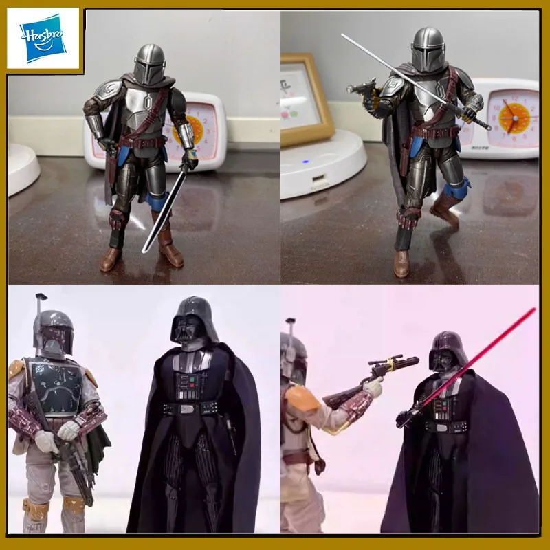 

Hasbro Original Star Wars Anime Figure Black Series 6-inch Mandalorian Skywalker Action Figure Toys for Boys Girls Kids Gift