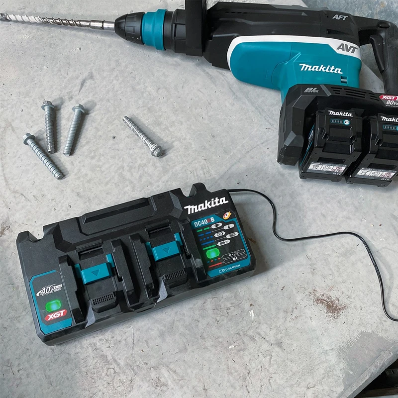 Imagem -06 - Makita Bateria de Lítio Carregador Ferramenta Acessório Carregador Optimum Rápido Display Digital Xgt Dc40ra Dc40rb Dc40rc Dc18sd 40v 18v