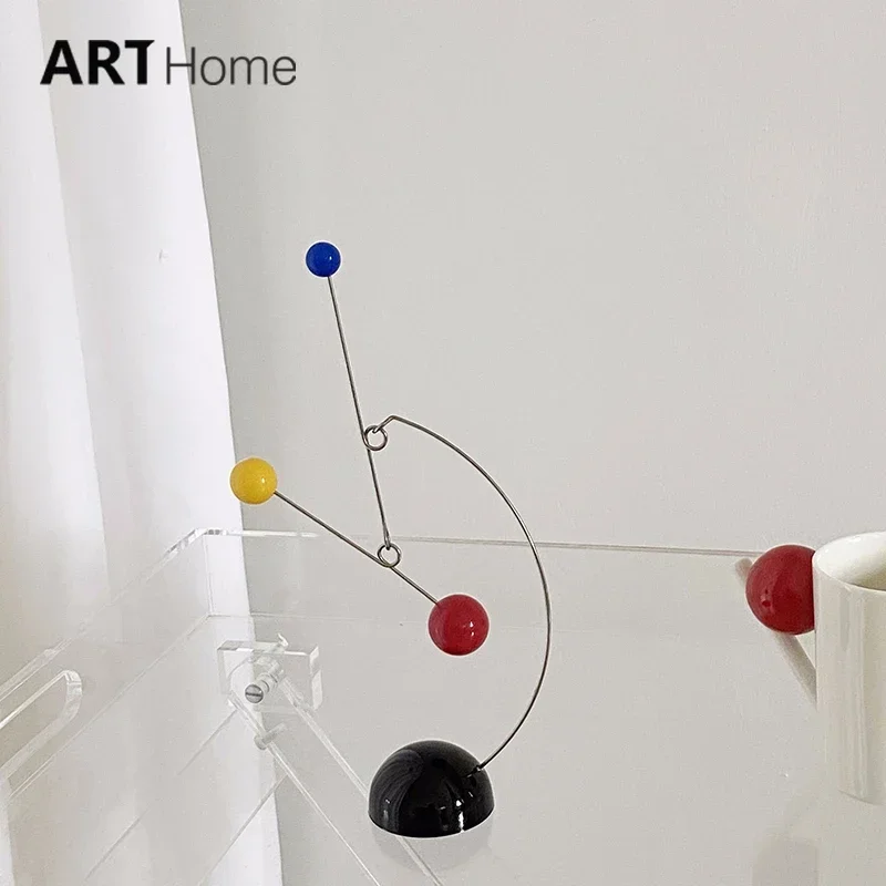 Mobile Desk Sculpture Calder Balance Device Ins Dynamic Decoration Niche Art Desk Ornaments Creative Home Decor