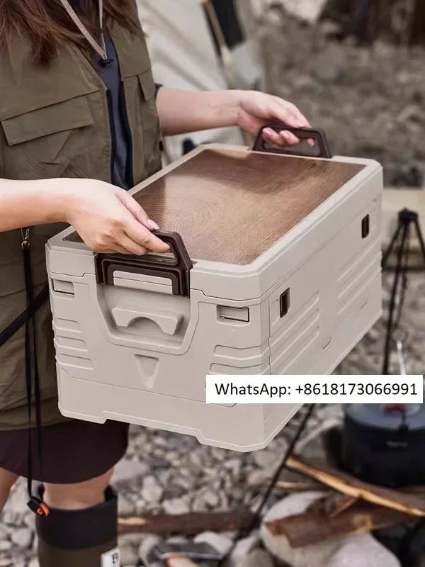 

German outdoor camping car storage box, car backup folding box, storage box, multifunctional in car supplies box