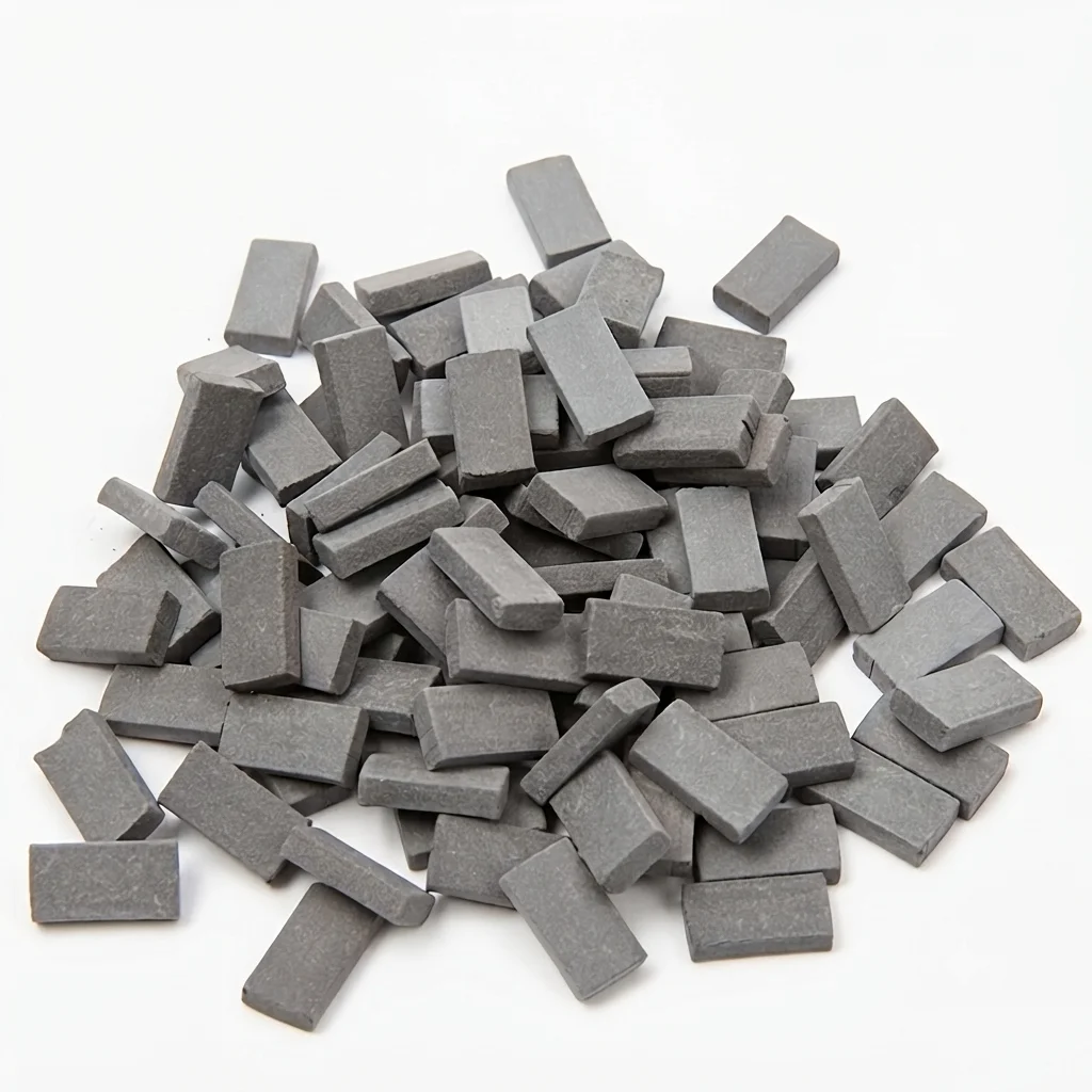 200pcs Miniature Bricks for Model Building, 1:35 Scale Grey Mini Bricks for Minihouse DIY, Realistic Construction Kits for Hobby