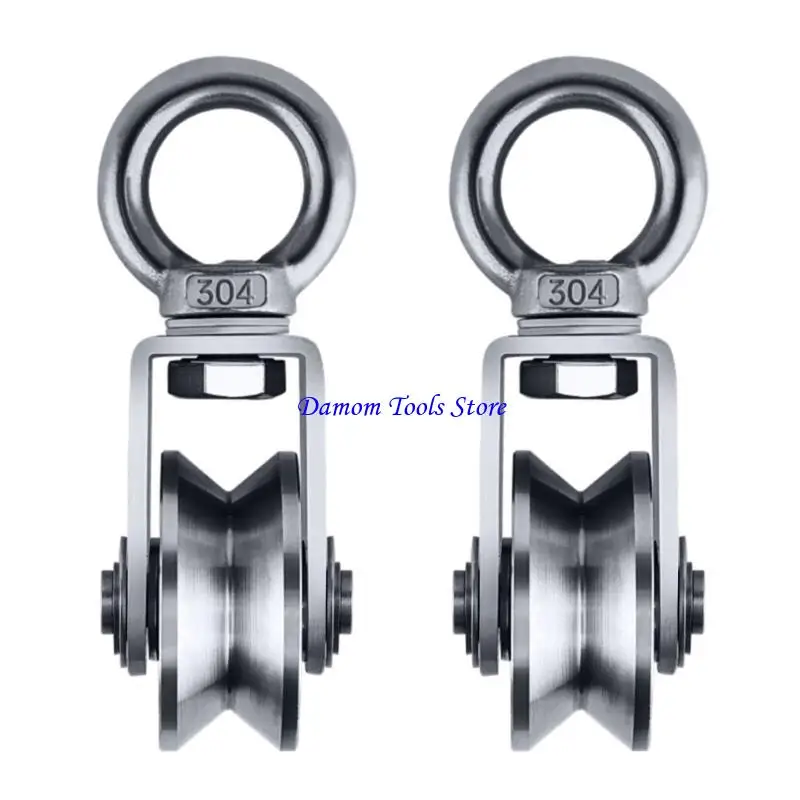57be 2pcs ròng rọc nhỏ ròng rọc yên tĩnh có hiệu suất cao tới 250kg