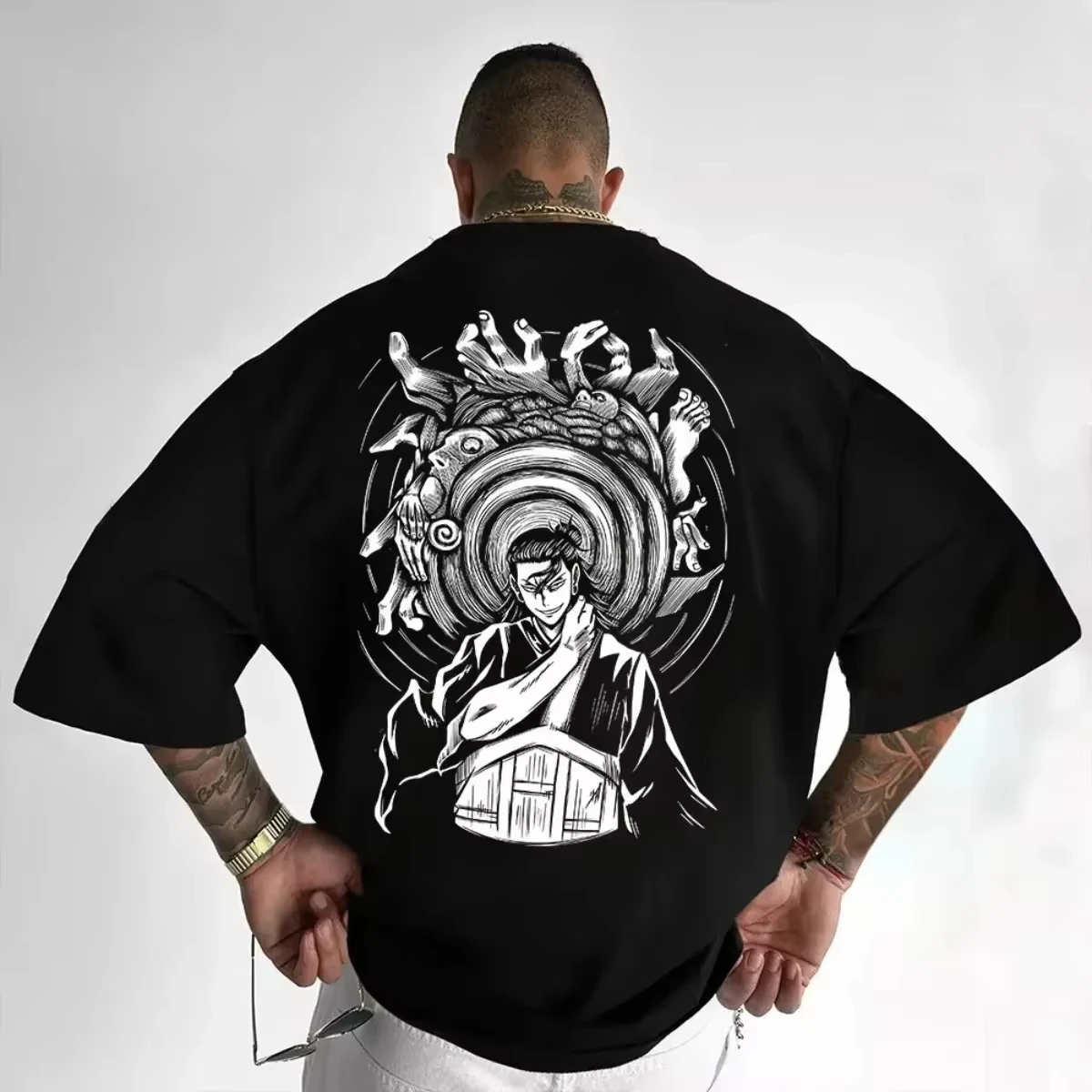 

2026 new Spellbound Battle Wave Popular Summer Anime Oversized T-Shirt with Print T-Shirt Style Clothing Cartoon Print