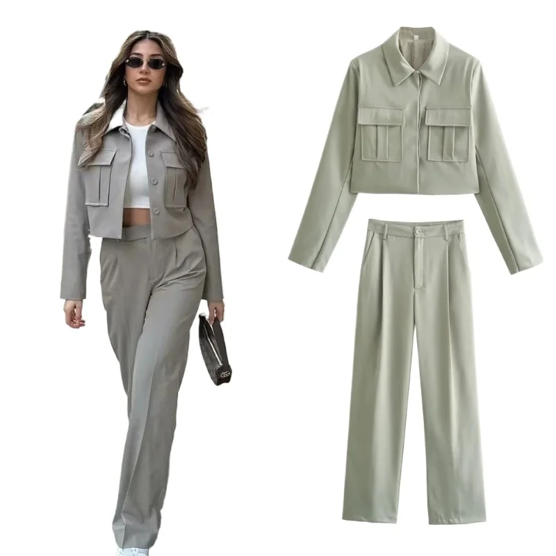 2024 Summer New Fashionable Slimming Women's Coat+Suit Pants