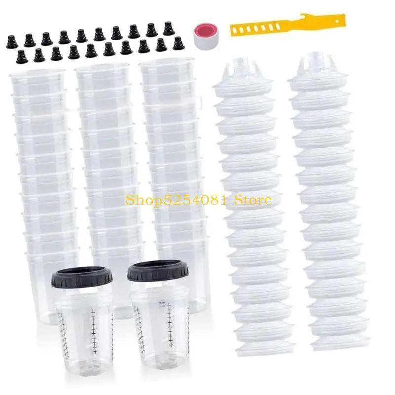 

AXYC Paint Preparation Disposable Cups Paint Sprayer Mixing Cup with Measuring Scale For Automotive Paint Easy to Use