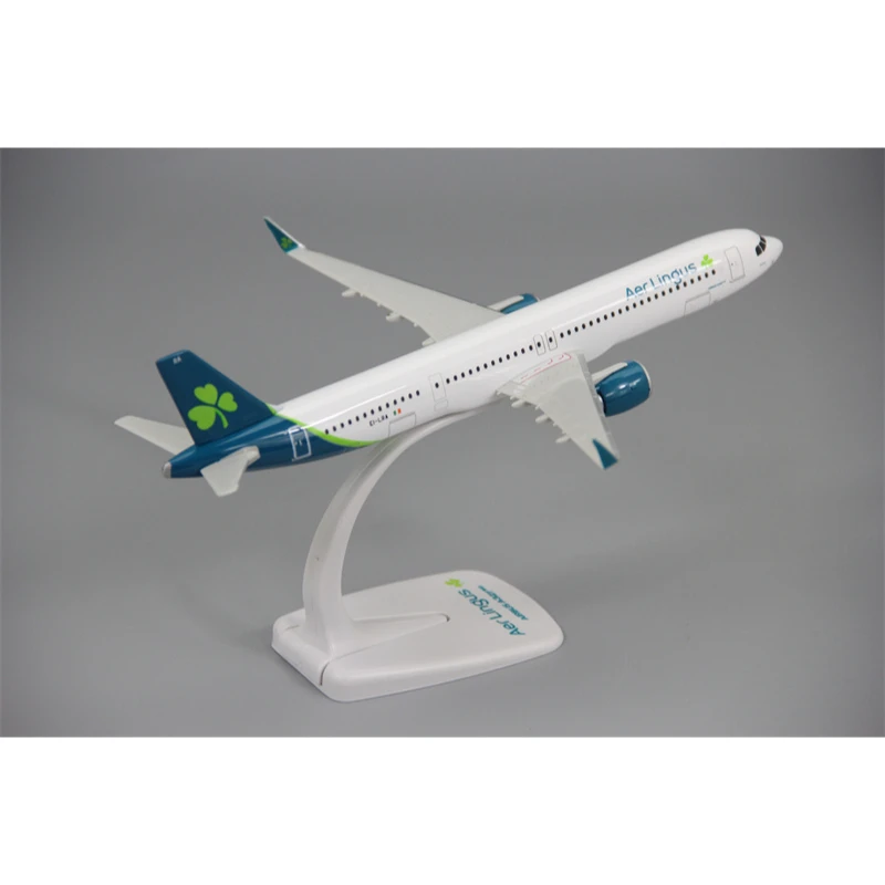 

1:200 Масштаб Ирландия A321NEO Aer Lingus ABS Пластиковая модель самолета Игрушки Сборка самолета Коллекция Дисплей с подставкой Вентилятор