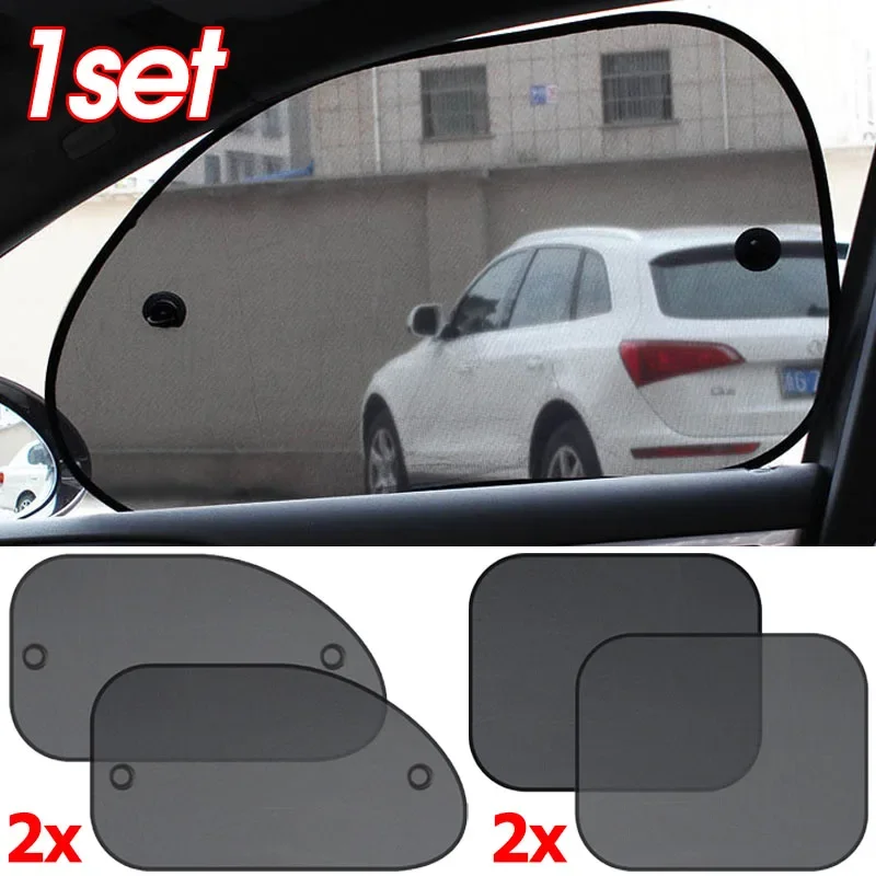 Car Window Sunshade Cover Sun UV Protection Auto Front Rear Window Curtain Car Side Glass Mesh Sunshades Auto Accessories