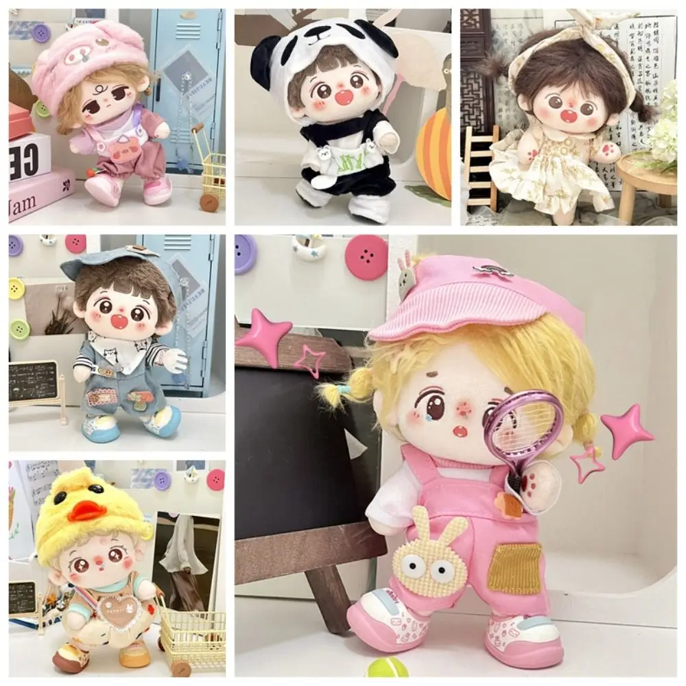 Fashion DIY 20cm Cotton Doll Clothes Toy Gift Cartoon Toy Accessories Colorful Cute Doll Clothes Decoration BJD Doll