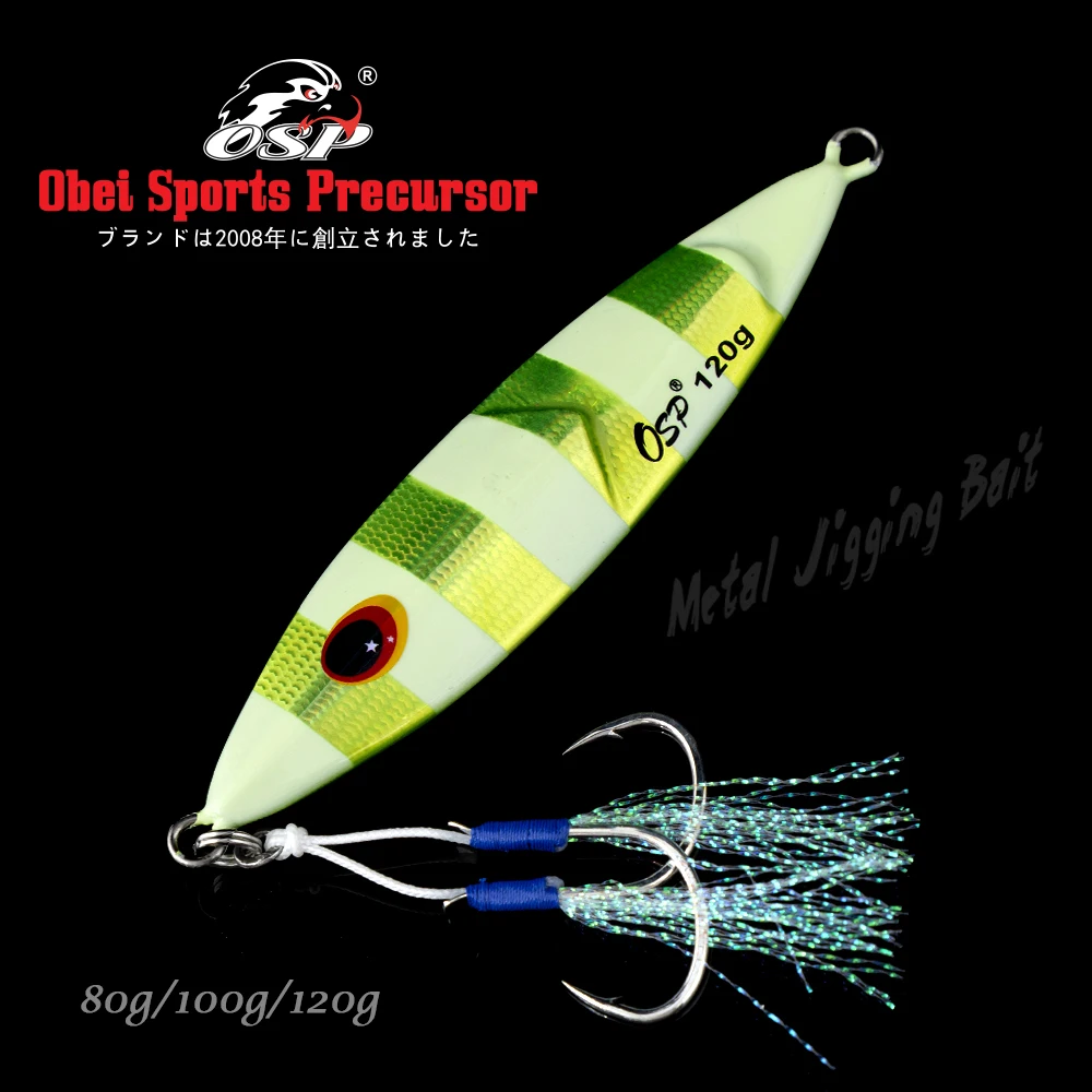 OSP 80g Metal Jig Sea fishingi  Accessories Artificial Bait Crankbait Wobbler Saltwater obei Lure Goods Novelty Lure 2024