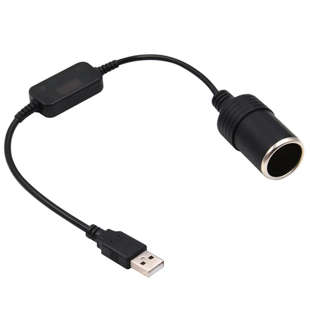 5V do 12V gniazdo do zapalniczki samochodowej konwerter USB Adapter kontroler przewodowy złącze wtykowe Adapter akcesoria do wnętrz samochodowych