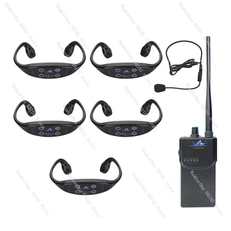 

H904 Swimtalk Bone Conduction Headset for Swimmer work with H900 Fm raido One way transmitter Swim Coach Communicator