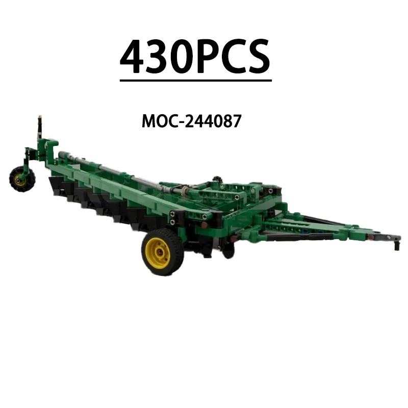 

MOC-244087 Building Block Tractor Plow Model Ornament 430 Pieces Children's Educational Birthday Christmas New Year Toy Gift