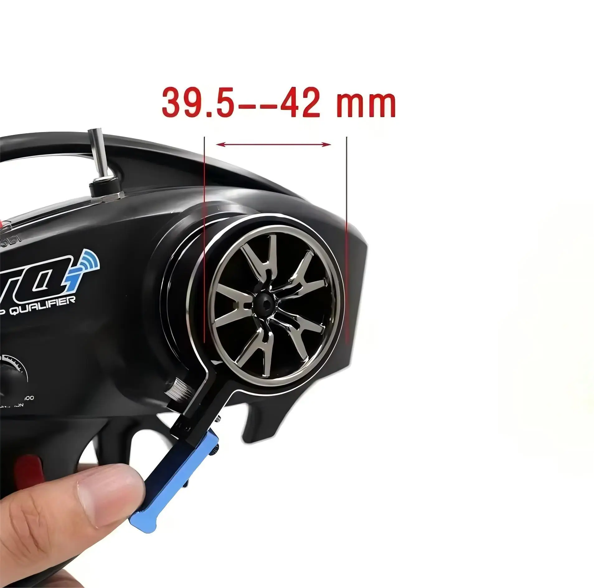 One-Hand Control Adapter for RC Transmitter, Steering Wheel Trigger for Flysky NB4 Traxxas TQI Upgrade Part