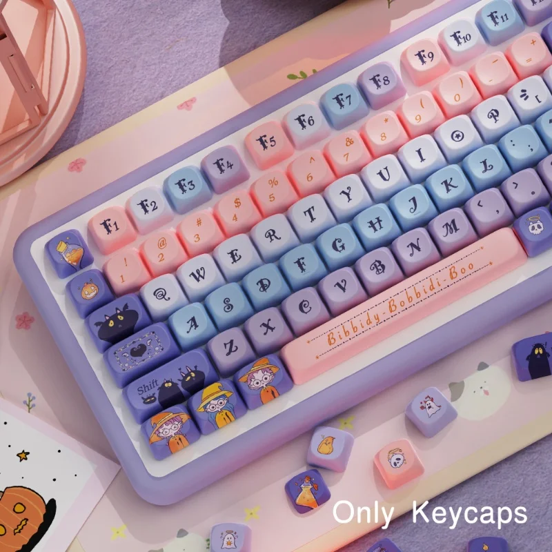 Apprentice keycap tema penyihir 112/120 kunci asli baru Moa sangat lucu Pbt keycap Keyboard mekanik personalisasi