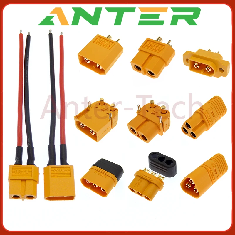 2PCS XT60 XT60U XT60PB XT60PW XT60E-M XT60H Connector  Male Female Bullet Connectors Power Plugs for RC Lipo Battery Motor XT60