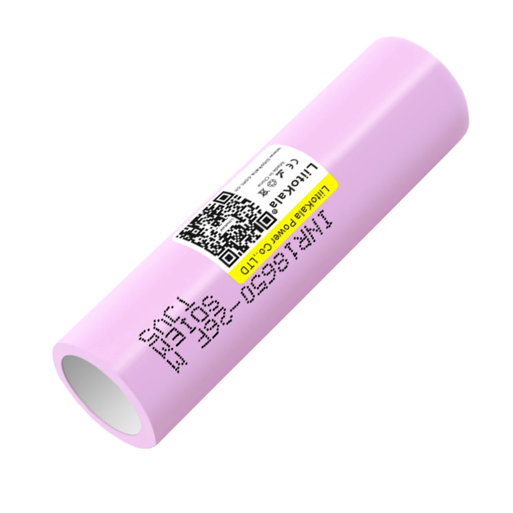 LiitoKala 26F 18650 2600mAh Rechargeable Battery 3.7V ICR18650-26F High Drain 20A For Headlamp Torch Flashlight Power Bank