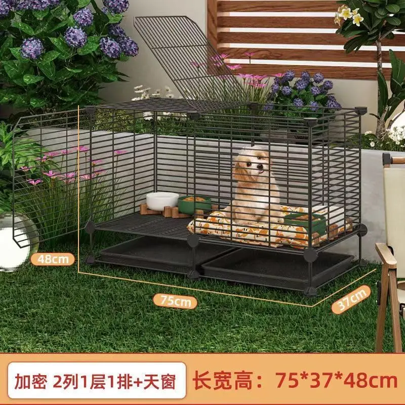 Dog cage Household indoor with toilet Separation dog cage