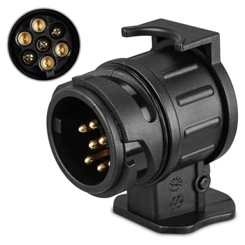 מתאם גרירה 13 פין ל-7 פין לרכבת משאית משאית מתאם תקע רכב 12V...