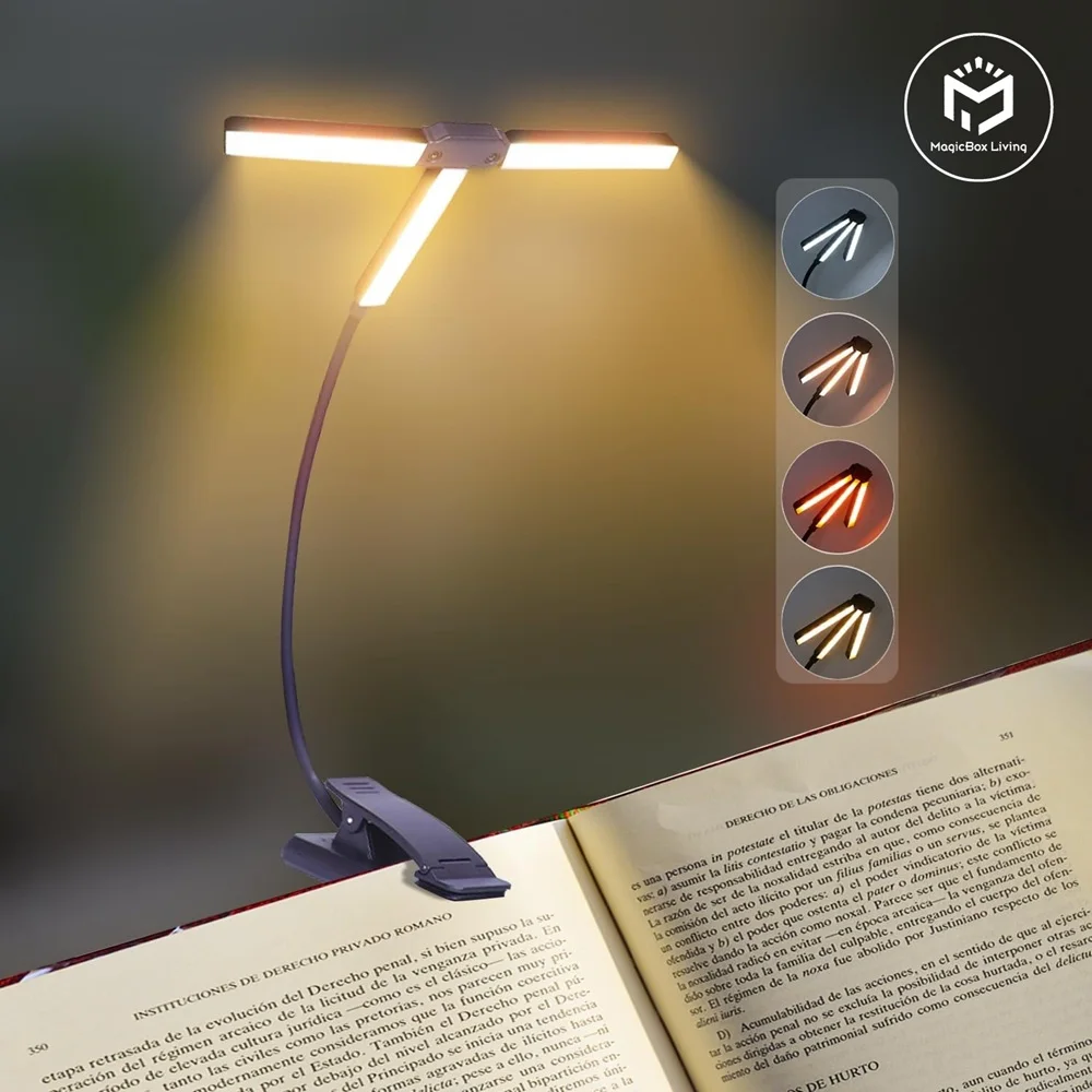 

51 LED Eye Protection Book Light Usb Rechargeable Reading Light Bedroom Charing Clip Reading Lamp Portable Book Lamp Night Light