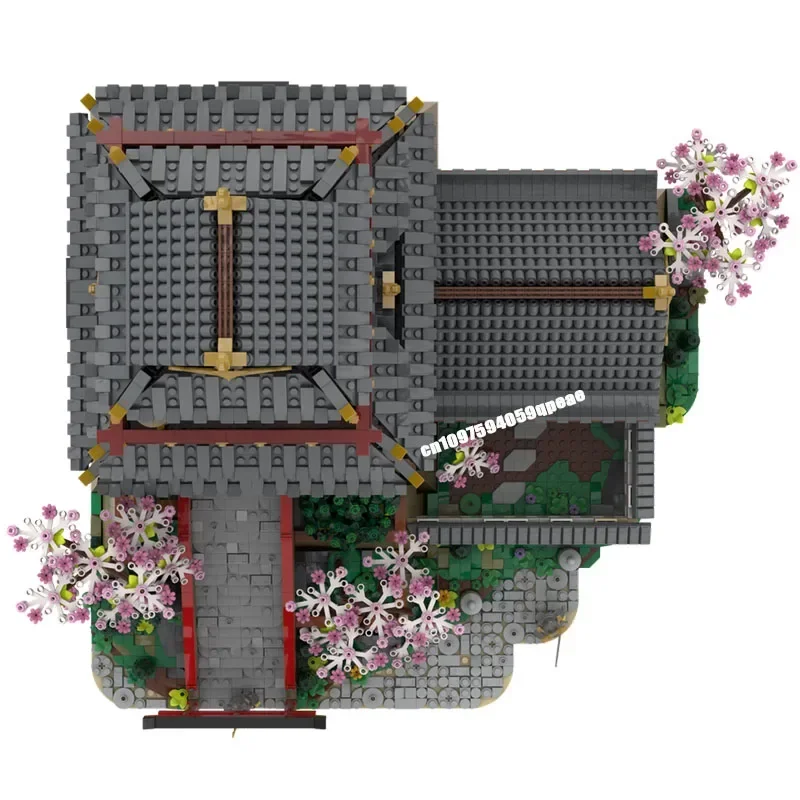 Nieuwe 6618 Stuks Beroemde Ninja Serie Samurai Kasteel Moc Street View Model Custom Puzzel DIY Creatieve Ideeën Kid Speelgoed Verjaardagscadeau