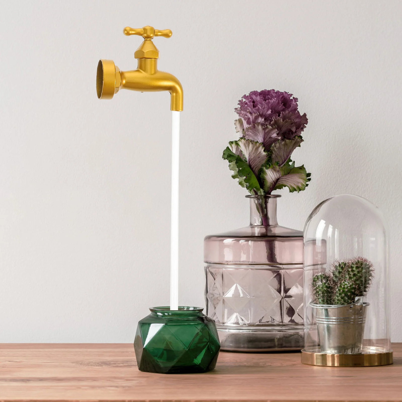 

Creative Invisible Faucet Floating Fountain for Home Garden Yard Decor Flowing Water Ornament Lucky Charm DIY Fountain
