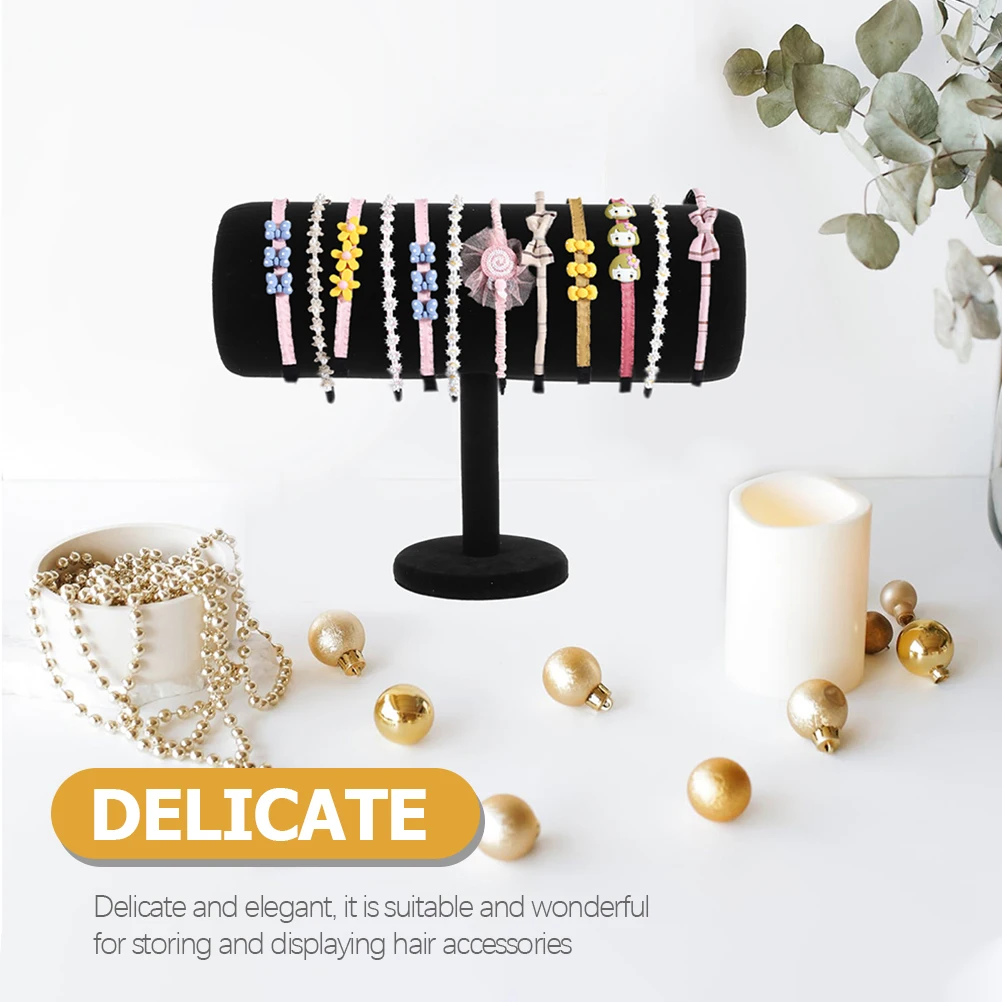 Headband Display Stand Hairband Travel Holder Organizer T-Bar High-quality Flannelette Booth  Holder Bracket  Organizer New