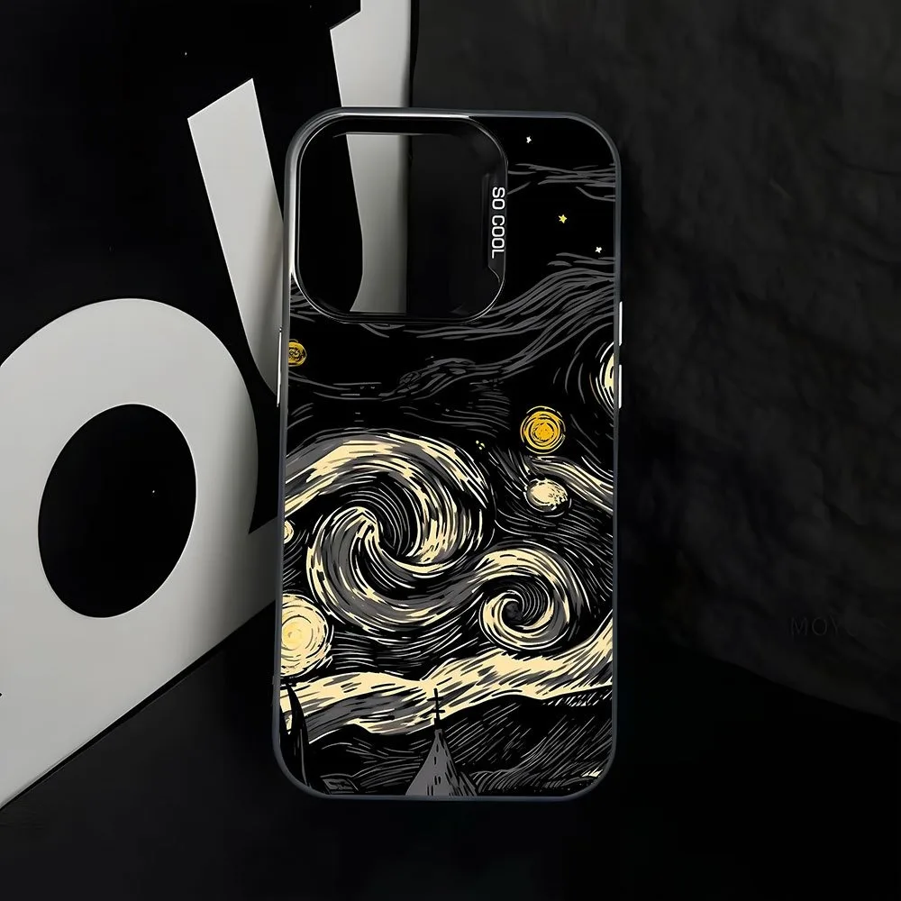 Für Xiaomi 17T Pro 5G 15T 14T 13T 12T Hülle Van Gogh's Sternennacht Kunstmuster Laser-Cover für Xiaomi Mi 11 Lite 12 13 14 Fundas