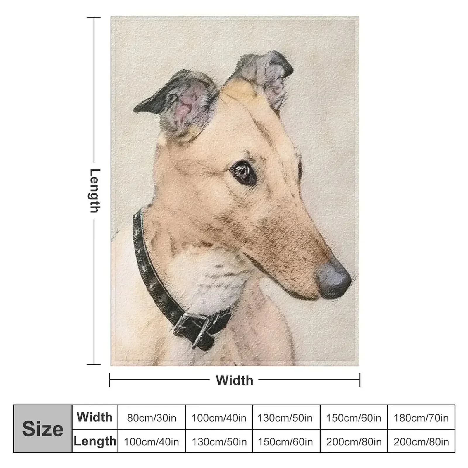 Greyhound Throw Blanket couch cozy soft plush fuzzy picnic outdoor blanket