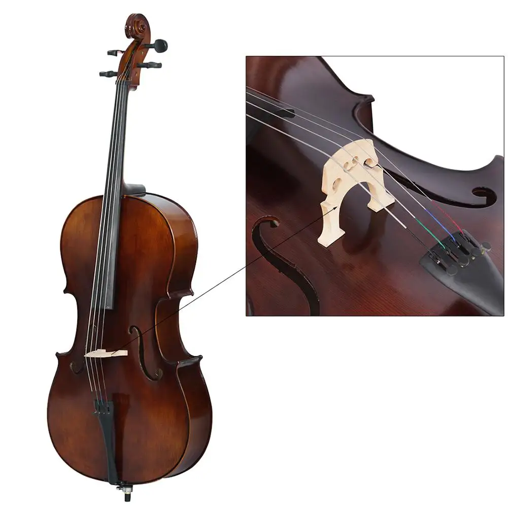 Professional Cello Bridge for 4/4 3/4 1/2 1/4 1/8 Size Cello Exquisite Wooden Material Cello Accessories