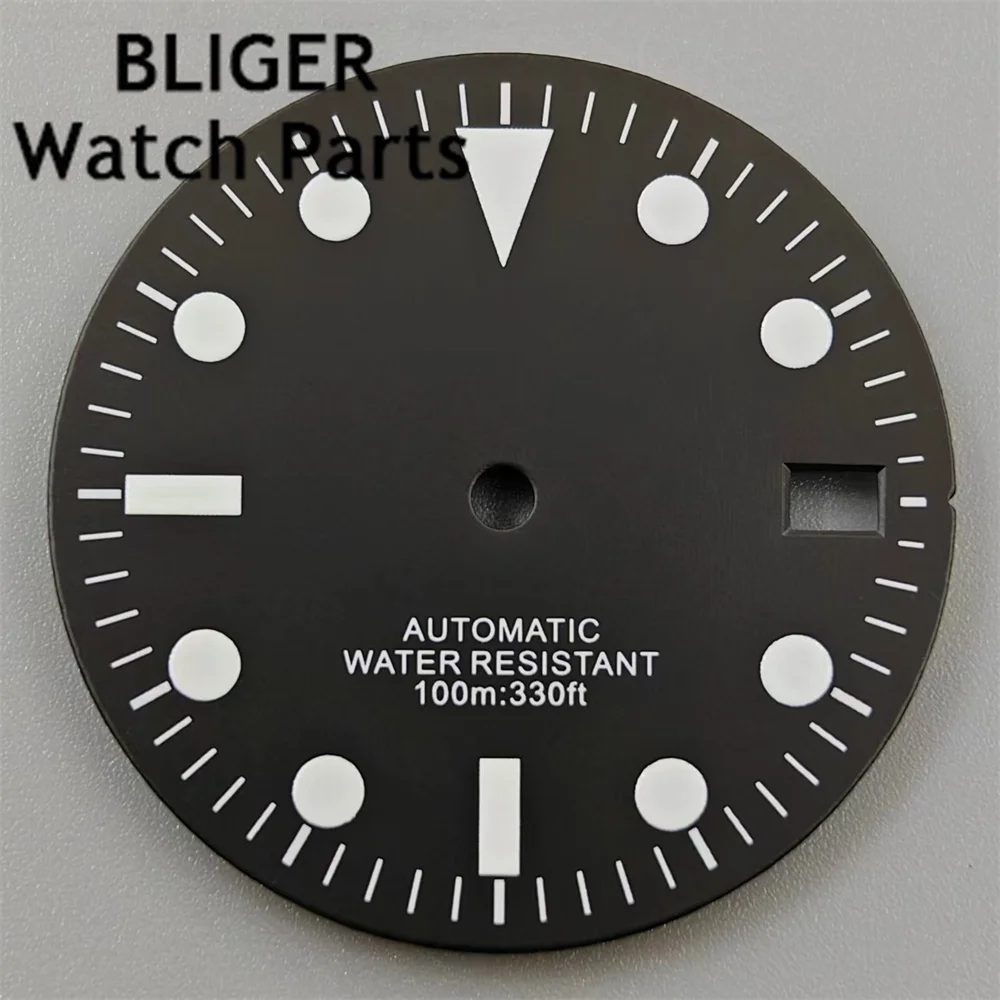 BLIGER-Cadran de montre noir et vert Shoous Fit, 29mm Sterys, NH35 ETA2824, placage 2836, zhu2813 DG3804 MIYOTA8gem PT5000, mouvement