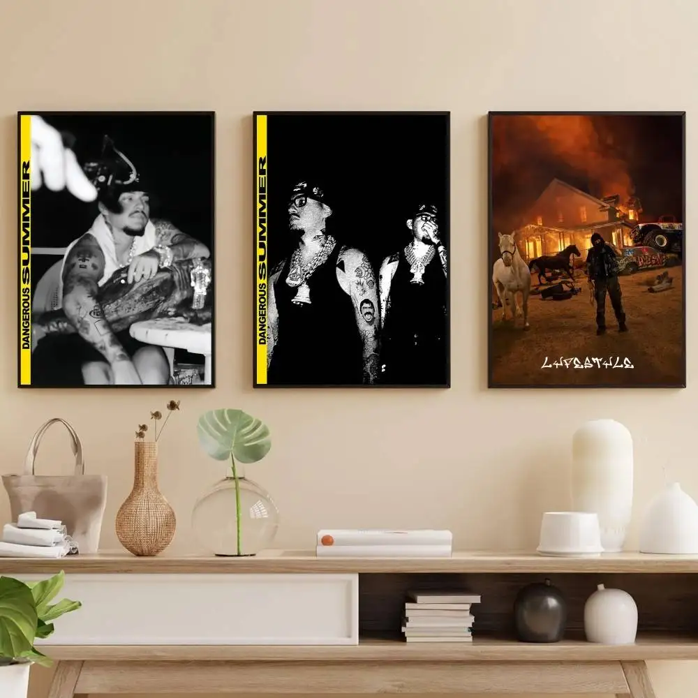 ملصق Y-Yeat صيفي خطير، ملصق فني ذاتي اللصق مقاوم للماء، غرفة القهوة والبار