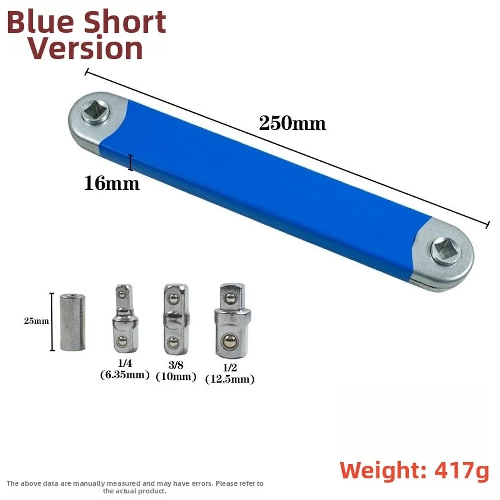 Extension With Ratchet Teeth Bit And Socket Set For Wrench For Machinery Hand Tool Stainless Steel Wrench