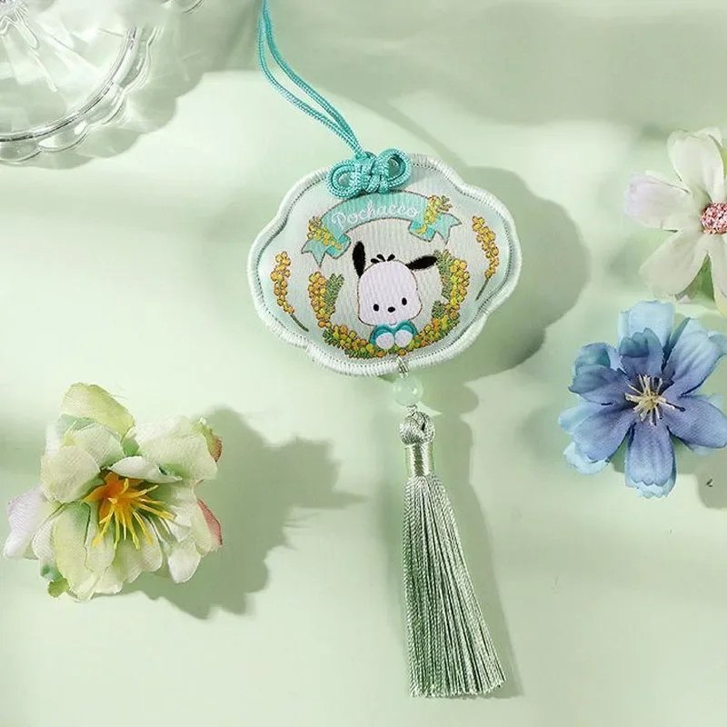 Серия Sanrio Flower Amusement Club, подвесная сумка для благовоний (Chang'an Joy), милая маленькая сумка для благовоний Pochacco