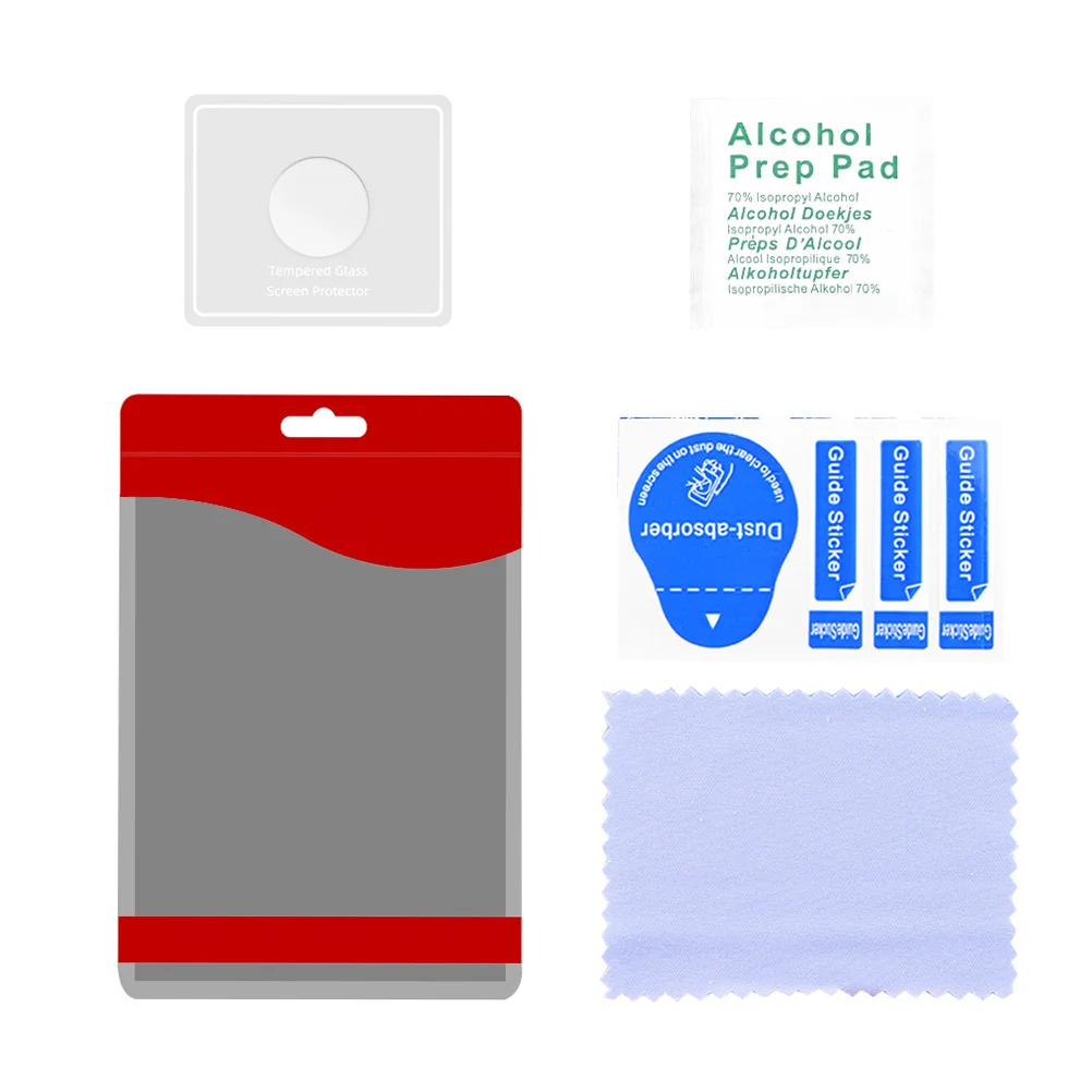 مجموعة واحدة من طبقة حماية عدسة الكاميرا من الزجاج المقسى المضاد للخدش، حماية تغطية كاملة بدون فقاعات، سهلة التركيب للغبار