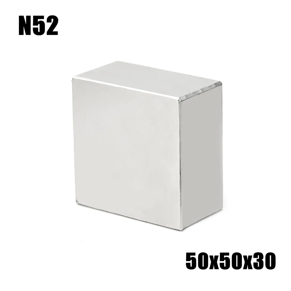 1 stücke block 40x40x20 50x50x30mm superstarke n52 hochwertige Seltenerd magnete Neodym-Magnet