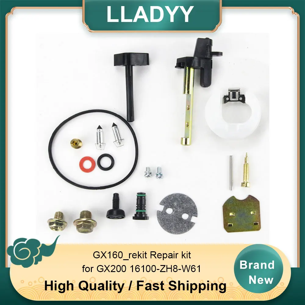 

Carburetor Rebuild Kit for Honda GX160 GX200 - Replaces OEM 16100-ZH8-W61