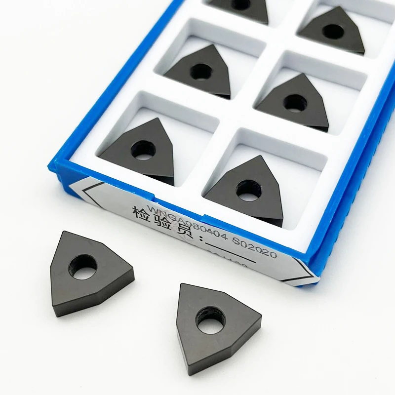 

WNGA080404 WNGA080408 WNGA080412 Вставка CBN WNGA Внешние токарные инструменты Цельнотвердое лезвие из нитрида бора