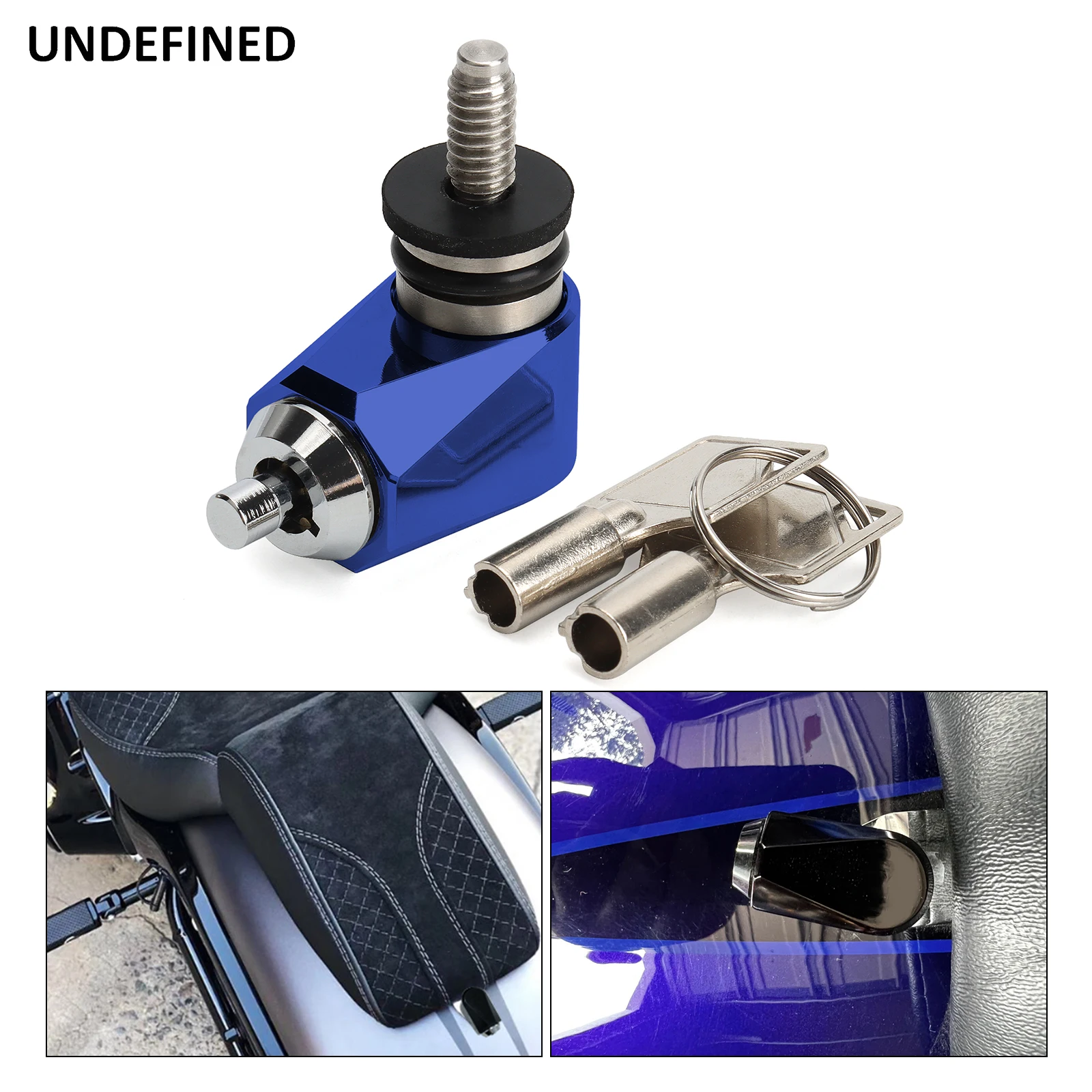 

Seat Bolt Screw Seat Lock Anti Theft 1/4-20 Thread for Harley Touring Sportster Softail Dyna Street Road Glide1996-2024