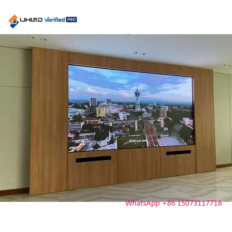 P0.78mm 실내 마이크로 LED 비디오 월 파인 피치 LED 디스플레이 스크린 16:9 풀 컬러 실내 LED 스크린 제어실용