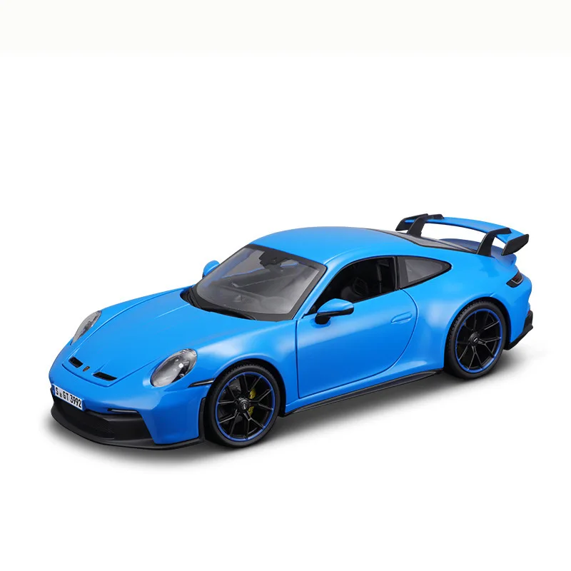 New In Stock 2022 MaiSto 1:18 Porsche 911 Gt3 Targa 4 Simulation Car Alloy Miniature Diecast Porsche Ornaments Custom Toys Kids