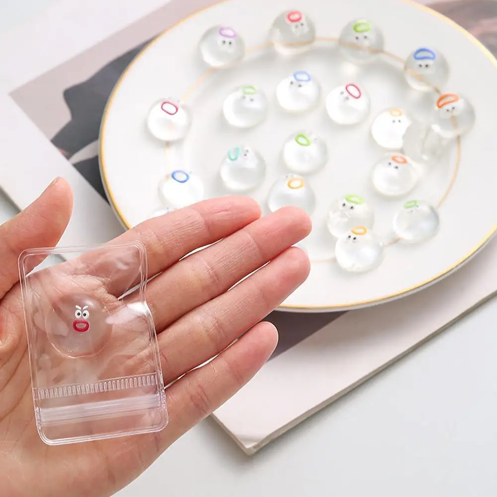 5pcs Mini Squishies Expression Squeeze Fidget Toys Emotion Fidget Poppers Sensory Fidget Toys Cute Desk Accessory For Kids Boys