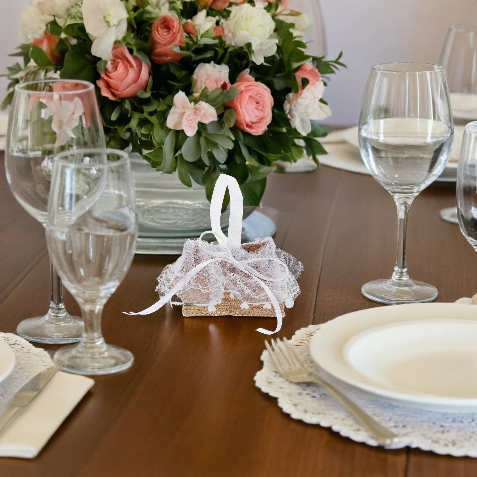 

6Pcs Lace Candy Favor Boxes Elegant Wedding Party Containers Sugar Chocolate Cookies Party Favor Boxes Cookies Wrapping Box