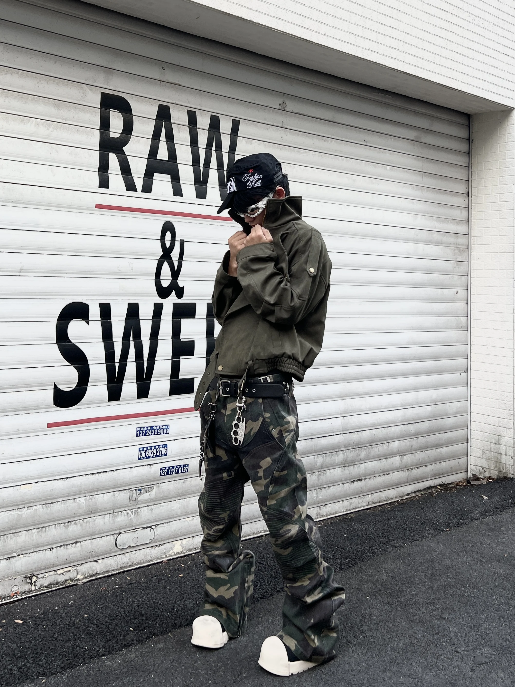 

ZILINGF Suede ort Jaet Men's High-Rise Stand Collar Workwear Sle een Outerwear Slim Fit Cotton Everyday Wear